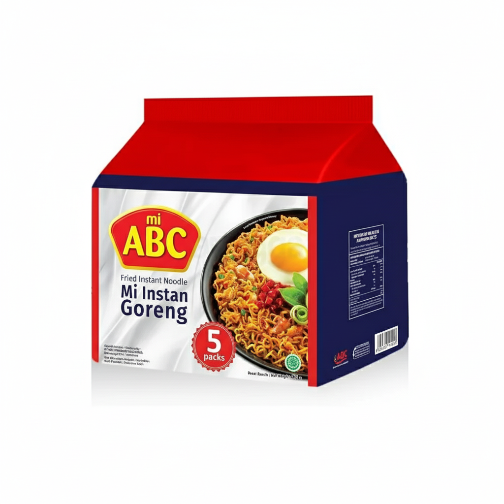 Mi ABC Fried Instant Noodle MI Instan Goreng Pancit Canton 5's Pack