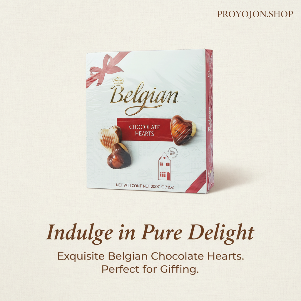 Belgian Chocolate Hearts 200g