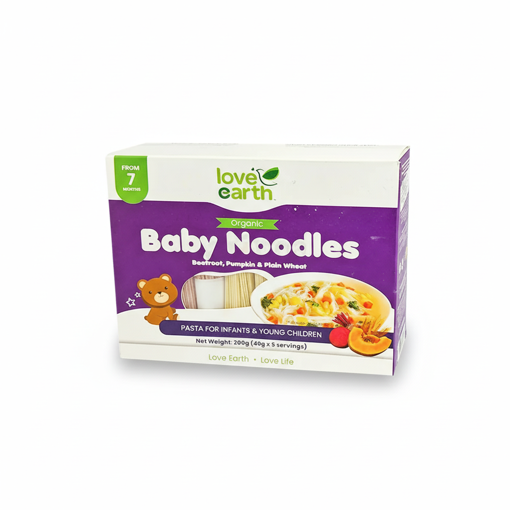 Love Earth Organic Baby Noodles 7month+ (Malaysia) 200g (40gx5servings)