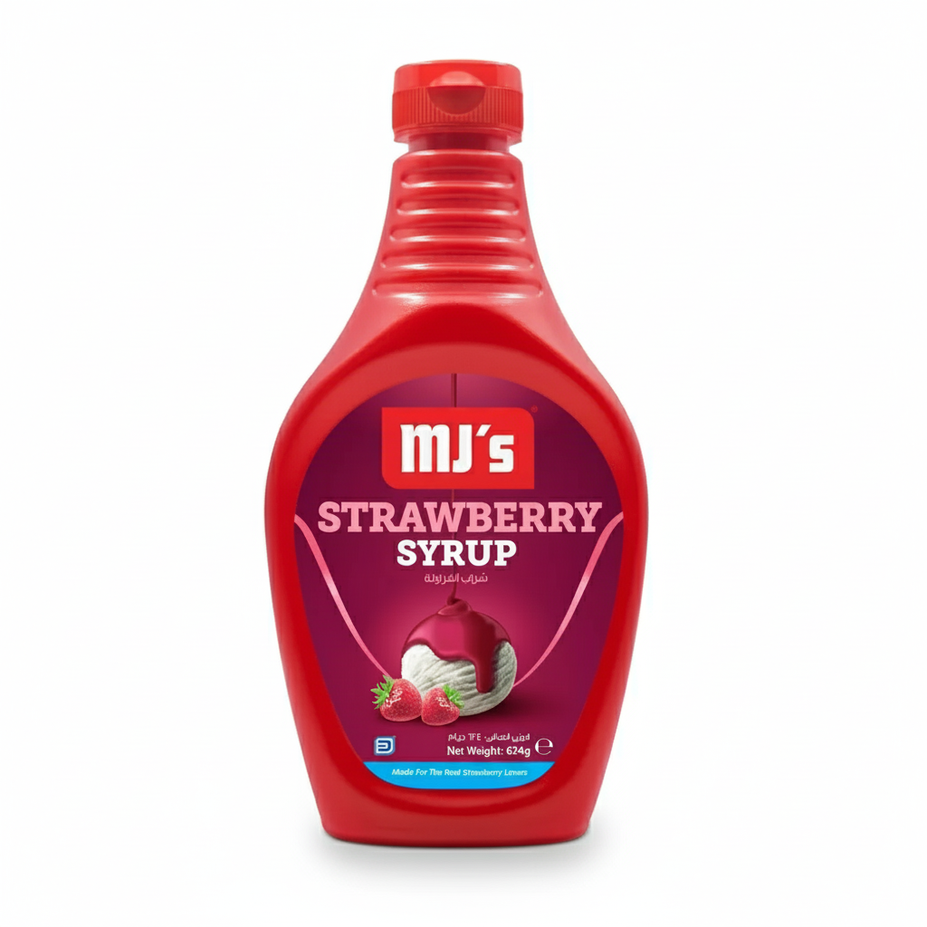 MJ's Strawberry Syrup 624g