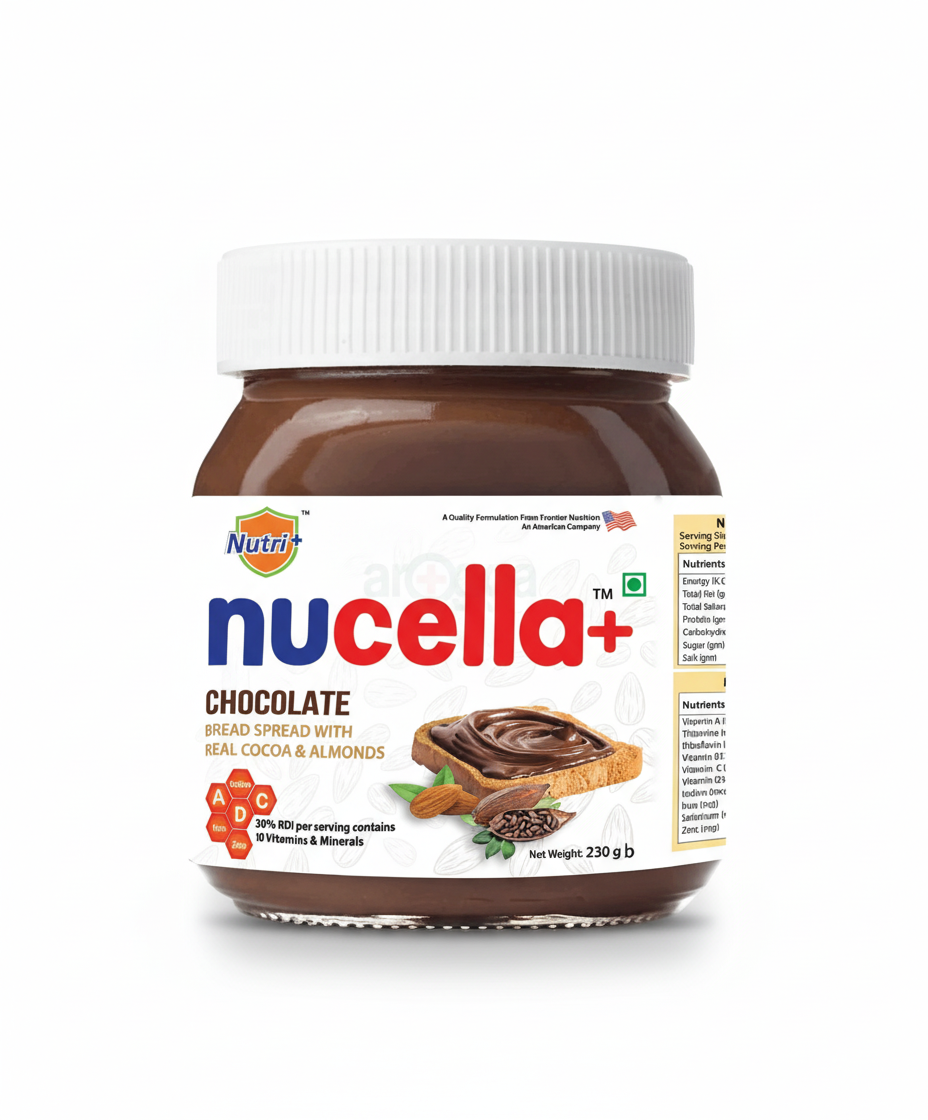 Nucella+ Chocolate Bread Spread Cocoa & Almonds 230gm