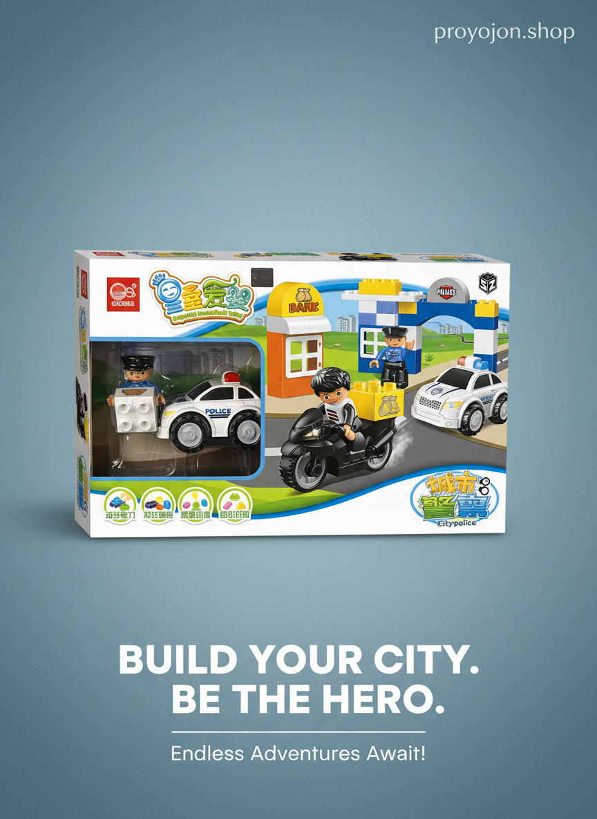 City Police Building Blocks