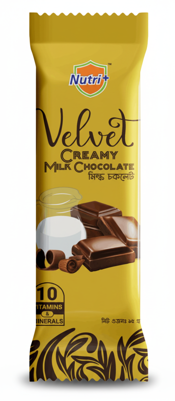 Nutri+ Velvet Creamy Milk Chocolate 15gm Pack