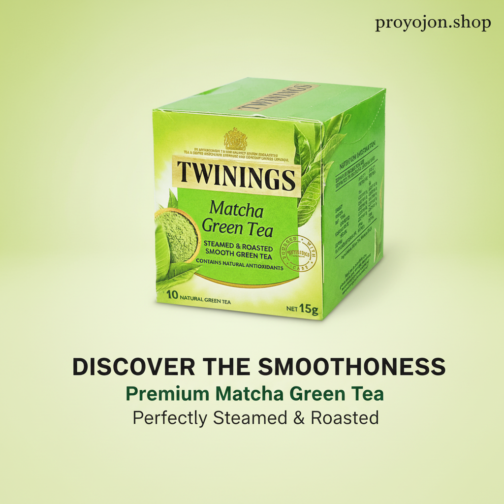 Twinings of London Matcha Green Tea Steamed & Roasted Smooth Green Tea 10's Bag Pack