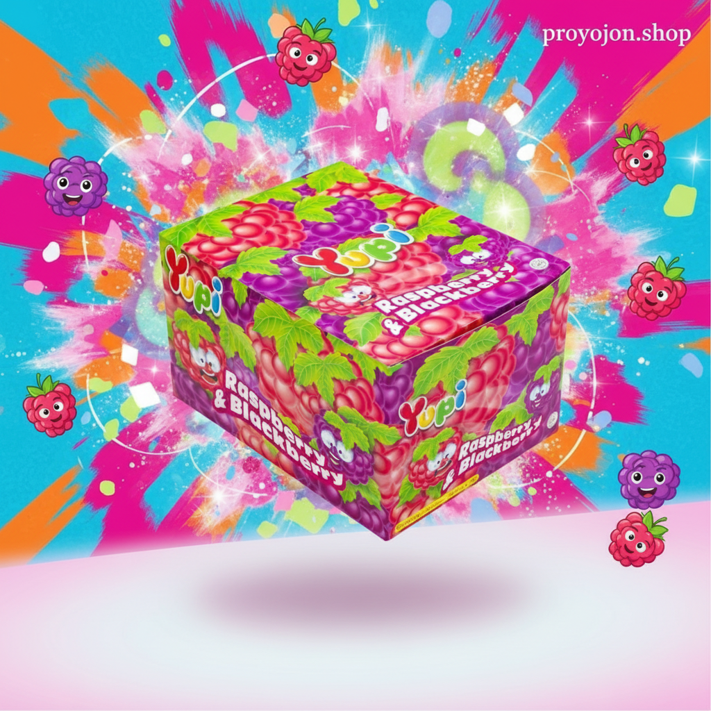Yupi Raspberry and Blackberry Shaped Gummy Candies (18g x 24 Pcs)
